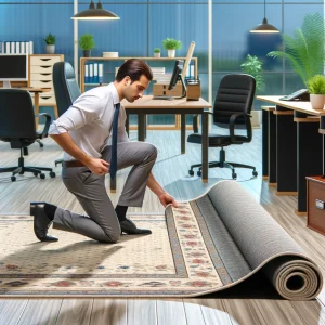 tapizon oficina diseño interiores ambiente laboral empleados comodidad trabajo mantenimiento